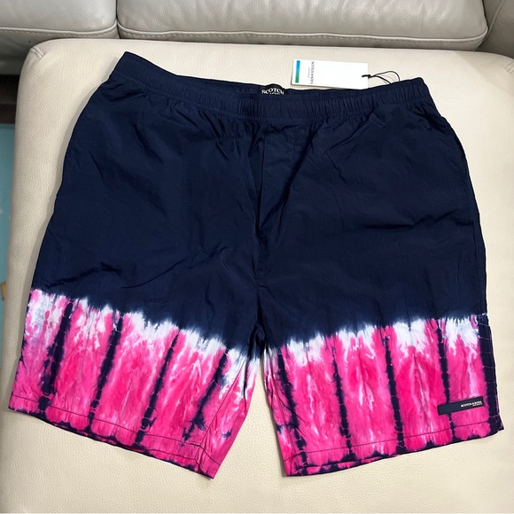 NWT - Scotch & Soda Men’s Tie Dye Short - Size XL - Picture 1 of 11